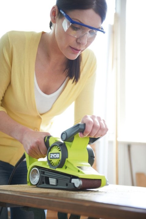 ELEKTRYCZNA SZLIFIERKA TAŚMOWA 800W 76MM TAŚMÓWKA EBS800 CYCLONIC RYOBI