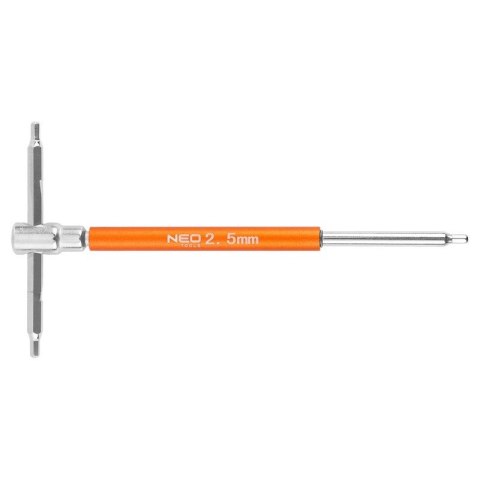Klucze trzpieniowe z przetyczką imbusowe zestaw 10 szt w stojaku 2-10 mm NEO TOOLS 09-509
