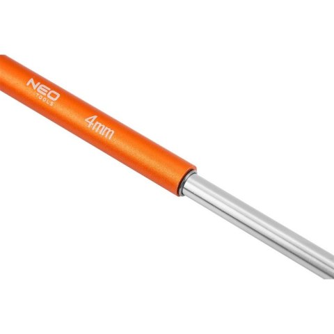 Klucze trzpieniowe z przetyczką imbusowe zestaw 10 szt w stojaku 2-10 mm NEO TOOLS 09-509