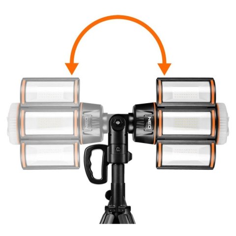 Lampa akumulatorowa na standzie 5000lm + ładowarka ze statywem NEO TOOLS 99-121