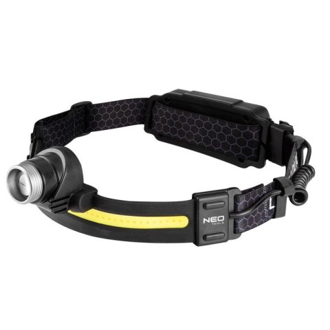 Latarka czołowa czołówka pasek ledowa z czujnikem BELT 2.0 2w1 NEO TOOLS 99-117