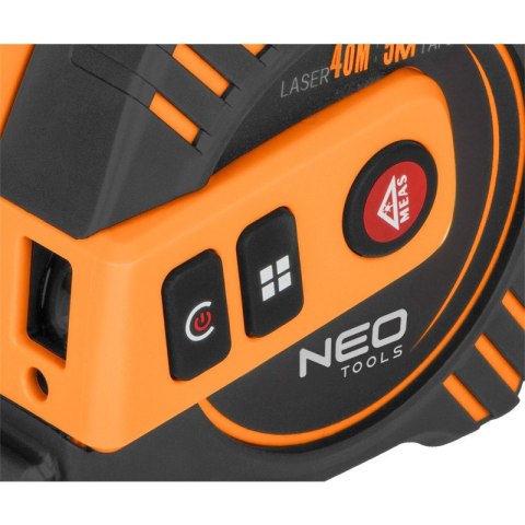 Miara zwijana taśma miernicza 5m z wbudowanym dalmierzem laserowym 40m NEO TOOLS 67-100 Miara zwijana taśma miernicza 5m z wbudowanym dalmierzem laserowym 40m NEO TOOLS 67-100