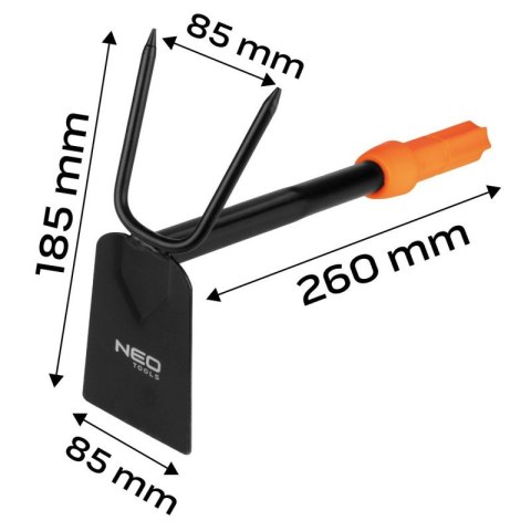 Motyczka dwustronna mała Click System NEO TOOLS 95-074