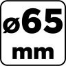 Otwornica widiowa 65 mm z adapterem HEX i wiertłem pilotującym GRAPHITE 55H324