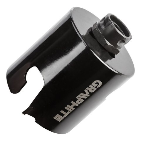Otwornice stalowe z ostrzem z węglika spiekanego 19, 25, 30, 38, 40, 68 mm, GRAPHITE 57H923