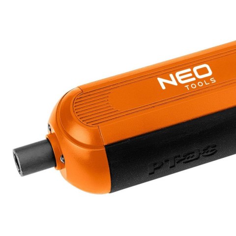 NEO TOOLS Wkrętak Akumulatorowy Śrubokręt 4V, USB-C + Zestaw Bitów Etui