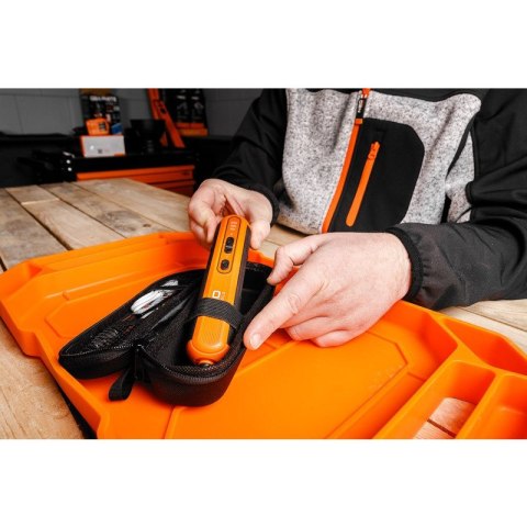 NEO TOOLS Wkrętak Akumulatorowy Śrubokręt 4V, USB-C + Zestaw Bitów Etui
