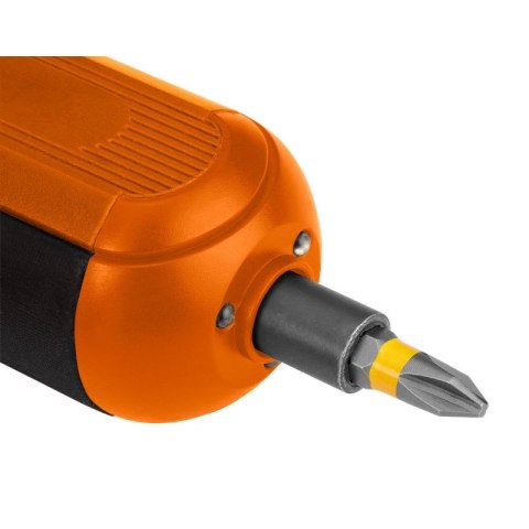 NEO TOOLS Wkrętak Akumulatorowy Śrubokręt 4V, USB-C + Zestaw Bitów Etui