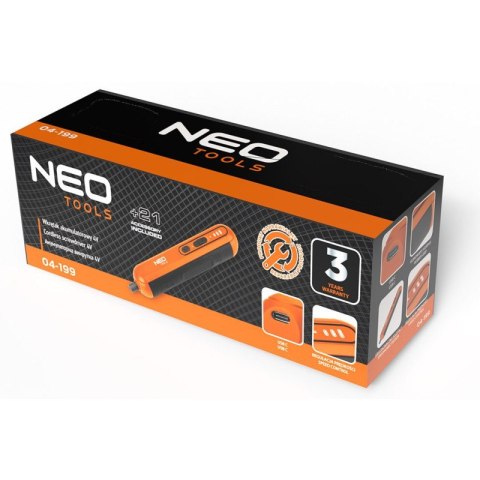 NEO TOOLS Wkrętak Akumulatorowy Śrubokręt 4V, USB-C + Zestaw Bitów Etui