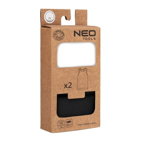 Podkoszulka okrągły na ramiączkach biały rozmiar L NEO TOOLS 81-677-L
