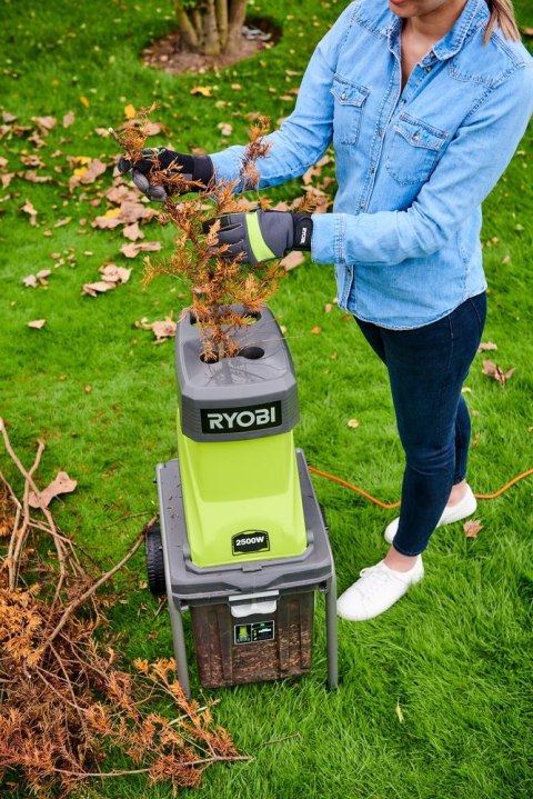 Rozdrabniacz do gałęzi Rozdrabniarka Elektryczna Udarowa Ryobi RSH2545B Rozdrabniacz do gałęzi Rozdrabniarka Elektryczna Udarowa Ryobi RSH2545B