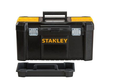 SKRZYNKA NARZĘDZIOWA METALOWE ZATRZASKI STANLEY