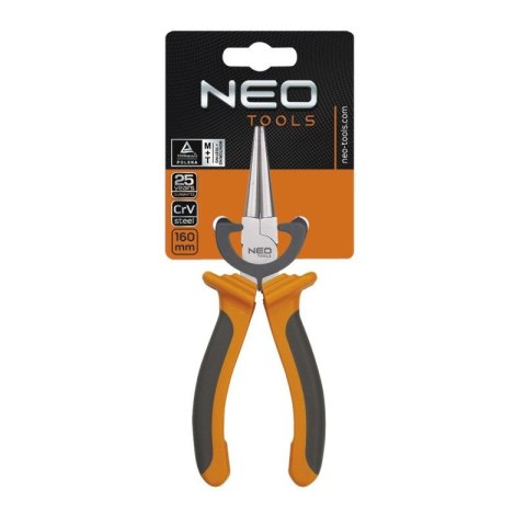 SZCZYPCE WYDŁUŻONE PROSTE KOMBINERKI OKRĄGŁE 160mm NEO TOOLS 01-020