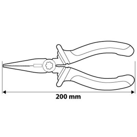 SZCZYPCE WYDŁUŻONE PROSTE TNĄCE KOMBINERKI 200MM CRV STEEL01-014 NEO TOOLS