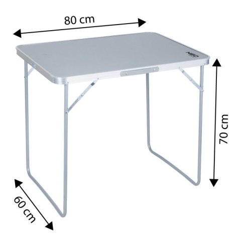 Stolik Turystyczny Składany Przenośny STÓŁ Biwakowy Aluminiowy MDF 80x60cm NEO TOOLS 63-183