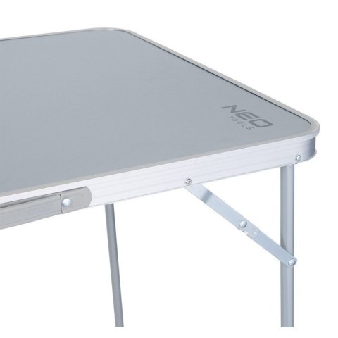 Stolik Turystyczny Składany Przenośny STÓŁ Biwakowy Aluminiowy MDF 80x60cm NEO TOOLS 63-183