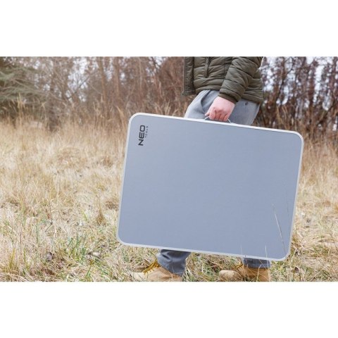 Stolik Turystyczny Składany Przenośny STÓŁ Biwakowy Aluminiowy MDF 80x60cm NEO TOOLS 63-183