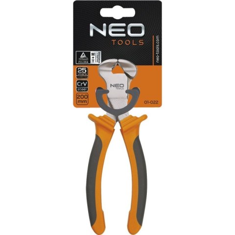 Szczypce tnące czołowe kombinerki stalowe wysoka jakość ergonomiczne Neo Tools 01-022