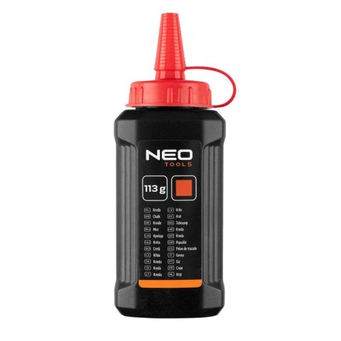 Sznurek traserski z przekładnią 3:1 + kreda czerwona barwnik NEO TOOLS