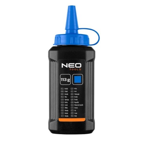 Sznurek traserski z przekładnią 3:1 + kreda niebieska barwnik NEO TOOLS 49-952 Sznurek traserski z przekładnią 3:1 + kreda niebieska barwnik NEO TOOLS 49-952
