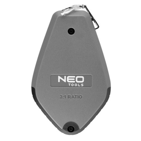 Sznurek traserski z przekładnią 3:1 + kreda niebieska barwnik NEO TOOLS 49-952 Sznurek traserski z przekładnią 3:1 + kreda niebieska barwnik NEO TOOLS 49-952