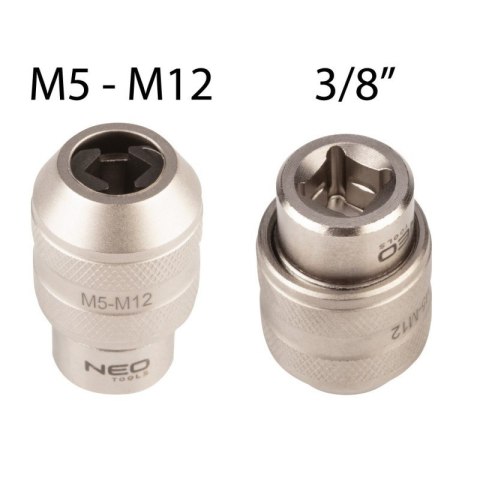 ADAPTER DO GWINTOWNIKÓW, UCHWYT DO GWINTOWNIKA 3/8"DR M5-M12 12-906 NEO TOOLS ADAPTER DO GWINTOWNIKÓW, UCHWYT DO GWINTOWNIKA 3/8"DR M5-M12 12-906 NEO TOOLS