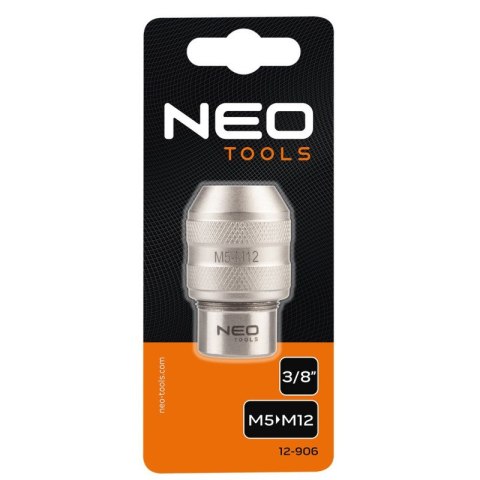ADAPTER DO GWINTOWNIKÓW, UCHWYT DO GWINTOWNIKA 3/8"DR M5-M12 12-906 NEO TOOLS ADAPTER DO GWINTOWNIKÓW, UCHWYT DO GWINTOWNIKA 3/8"DR M5-M12 12-906 NEO TOOLS