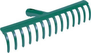 GRABIE OGRODNICZE METALOWE BEZ TRZONKA 14 ZĘBÓW SZEROKOŚĆ 34CM NIEOPRAWIONE FLO 35751