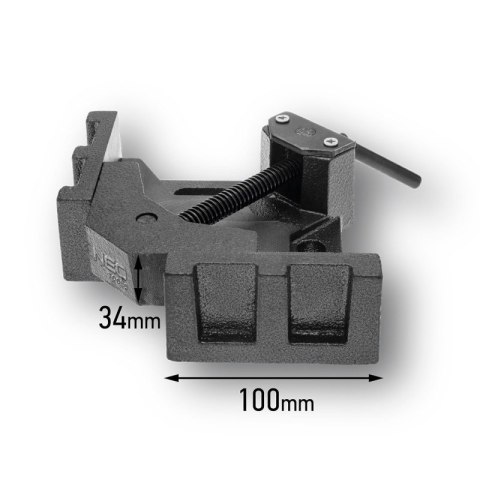 Imadło spawalnicze kątowe, ścisk 65x105mm obrotowe szczęki NEO TOOLS 35-040