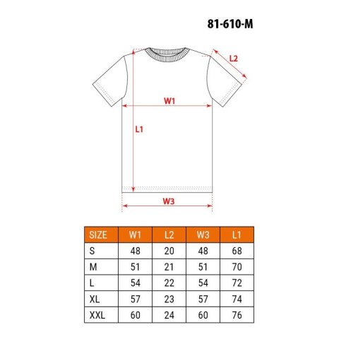 T-SHIRT roboczy koszulka czarna ROZMIAR M 81-610 NEO TOOLS