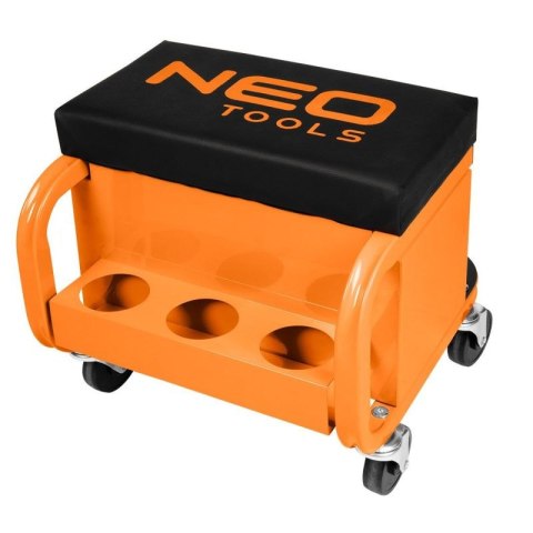 TABORET WARSZTATOWY STOŁEK ROBOCZY KRZESŁO z szufladami KÓŁKA NEO TOOLS 11-605