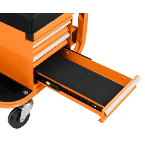 TABORET WARSZTATOWY STOŁEK ROBOCZY KRZESŁO z szufladami KÓŁKA NEO TOOLS 11-605