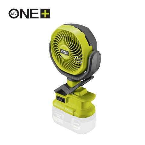 Wentylator wiatrak Zaciskowy biurkowy 10cm Akumulatorowy 18V ONE+ RCF18-0 RYOBI Wentylator wiatrak Zaciskowy biurkowy 10cm Akumulatorowy 18V ONE+ RCF18-0 RYOBI