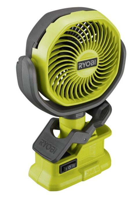 Wentylator wiatrak Zaciskowy biurkowy 10cm Akumulatorowy 18V ONE+ RCF18-0 RYOBI Wentylator wiatrak Zaciskowy biurkowy 10cm Akumulatorowy 18V ONE+ RCF18-0 RYOBI