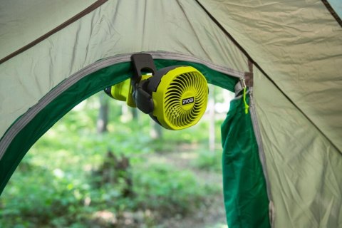 Wentylator wiatrak Zaciskowy biurkowy 10cm Akumulatorowy 18V ONE+ RCF18-0 RYOBI Wentylator wiatrak Zaciskowy biurkowy 10cm Akumulatorowy 18V ONE+ RCF18-0 RYOBI