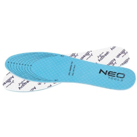 Wkładki do butów actifresh do docięcia rozmiar 36-45 antybakteryjne NEO TOOLS 82-330