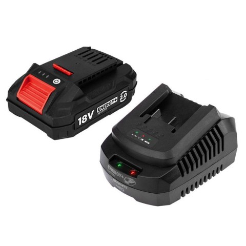 Zestaw Akumulator bateria 2Ah + Ładowarka GRAPHITE Energy+ 58GE131-1