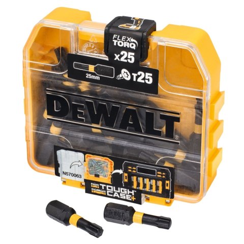 Zestaw bitów udarowych T25 DeWALT DT70558T 25szt. Udarowe T25 25mm Torx Zestaw bitów udarowych T25 DeWALT DT70558T 25szt. Udarowe T25 25mm Torx