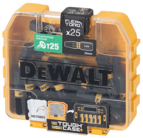 Zestaw bitów udarowych T25 DeWALT DT70558T 25szt. Udarowe T25 25mm Torx Zestaw bitów udarowych T25 DeWALT DT70558T 25szt. Udarowe T25 25mm Torx
