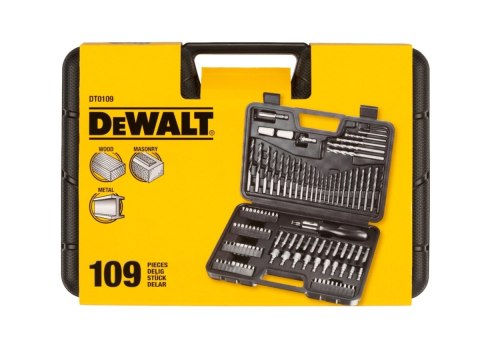 Zestaw walizkowy BITY WIERTŁA NASADKI DT0109-QZ 109 DeWalt