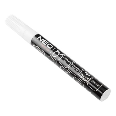 MARKER BUDOWLANY, BIAŁY, PERMANENTNY, WODOODPORNY, LAKIEROWY, ALUMINIOWY, WIELOKROTNOŚĆ 12 SZT.