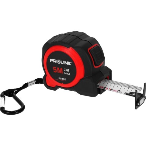 Miara zwijana wielofunkcyjna 5m 32mm szeroka dwustronna magnesy Proline 20435 Miara zwijana wielofunkcyjna 5m 32mm szeroka dwustronna magnesy Proline 20435