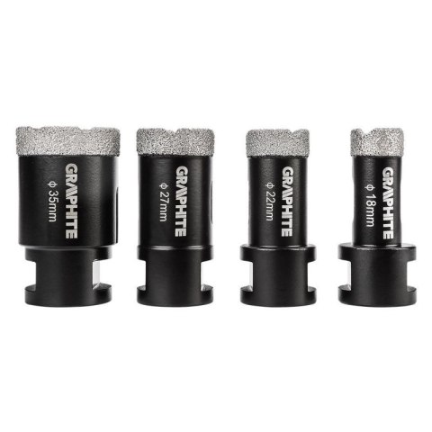 OTWORNICE DIAMENTOWE DO PŁYTEK, CERAMIKI, GRESU, BETON, KLINKIERU, KAMIENIA GRAPHITE 55H318