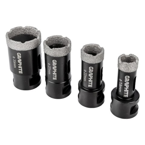 OTWORNICE DIAMENTOWE DO PŁYTEK, CERAMIKI, GRESU, BETON, KLINKIERU, KAMIENIA GRAPHITE 55H318