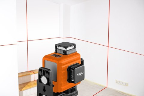 75-104 LASER 3D, CZERWONY, WALIZKA, TARCZA CELOWNICZA, MAGNETYCZNY UCHWYT, ŁADOWARKA NEO TOOLS 75-104 LASER 3D, CZERWONY, WALIZKA, TARCZA CELOWNICZA, MAGNETYCZNY UCHWYT, ŁADOWARKA NEO TOOLS