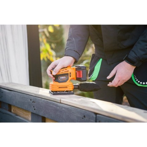 SZLIFIERKA OSCYLACYJNA MIMOŚRODOWA BEZPYŁOWA ENERGY+18V 3W1 04-623 NEO TOOLS