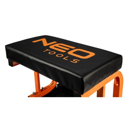 TABORET WARSZTATOWY STOŁEK ROBOCZY KRZESŁO KÓŁKA 360° PÓŁKA NA NARZĘDZIA NEO TOOLS 11-604