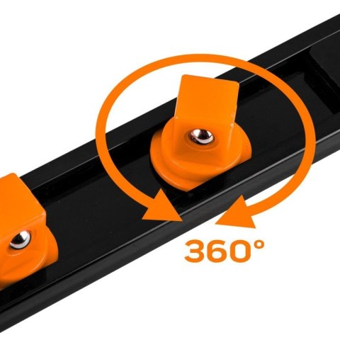 UCHWYTY NA NASADKI LISTWA 1/4", 3/8", 1/2" - ZESTAW 6 SZT. 08-002 NEO TOOLS UCHWYTY NA NASADKI LISTWA 1/4", 3/8", 1/2" - ZESTAW 6 SZT. 08-002 NEO TOOLS