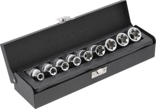 YATO - KLUCZE NASADOWE TORX E10-E24 SKRZYNKA 9 ELEMENTÓW