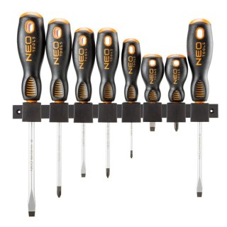ZESTAW ŚRUBOKRĘTÓW WKRĘTAKI 8 SZTUK Z MAGNESEM PŁASKICH I KRZYŻOWYCH 04-207 NEO TOOLS 04-207